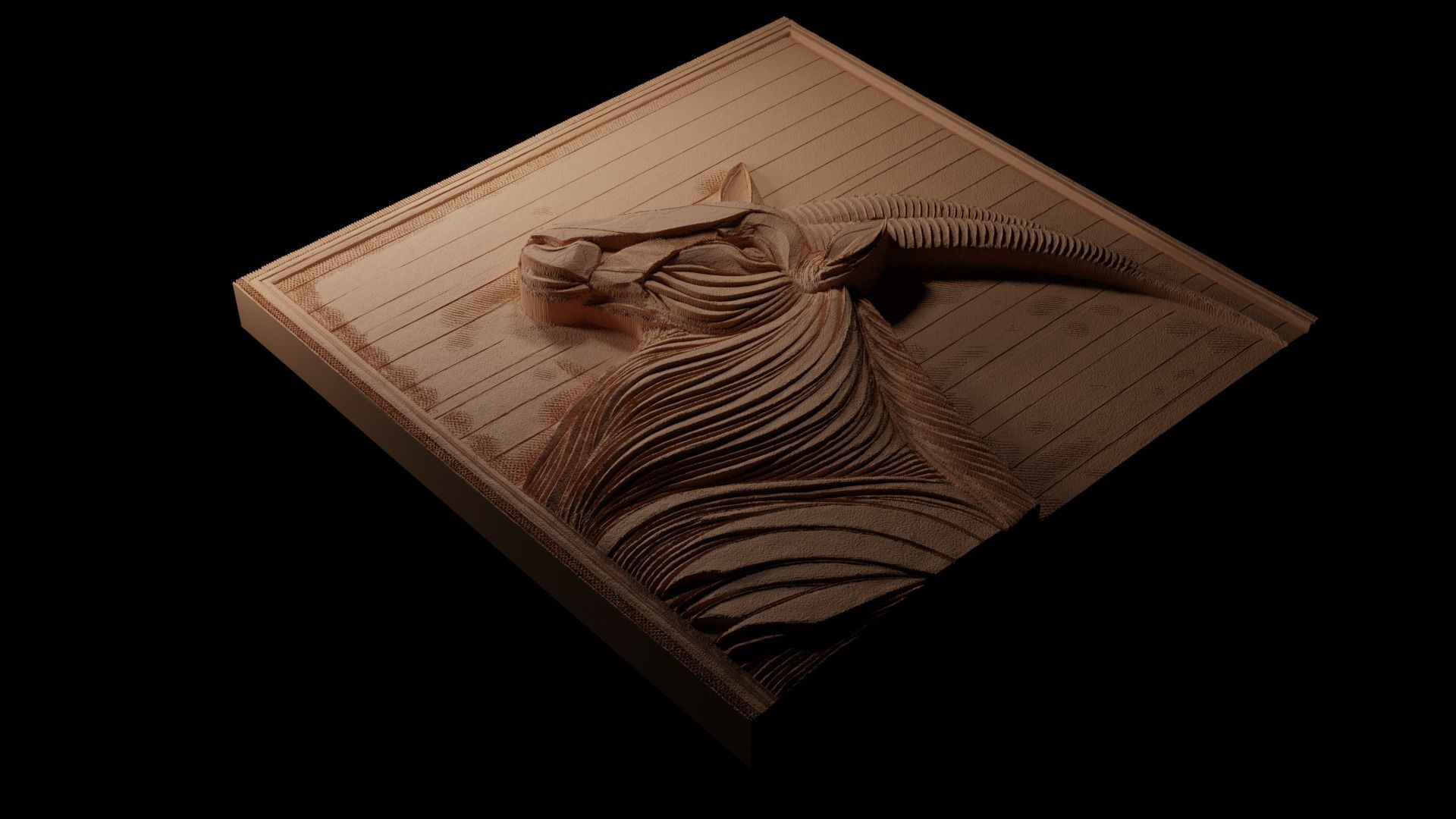 Oryx CNC 3d Print High Relief Sand Casting 3D print model_1