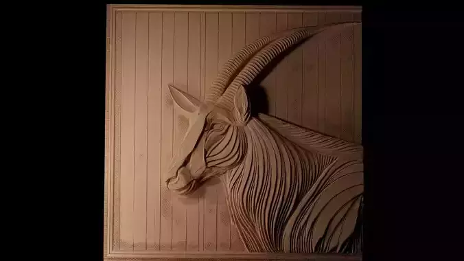 Oryx CNC 3d Print High Relief Sand Casting 3D print model