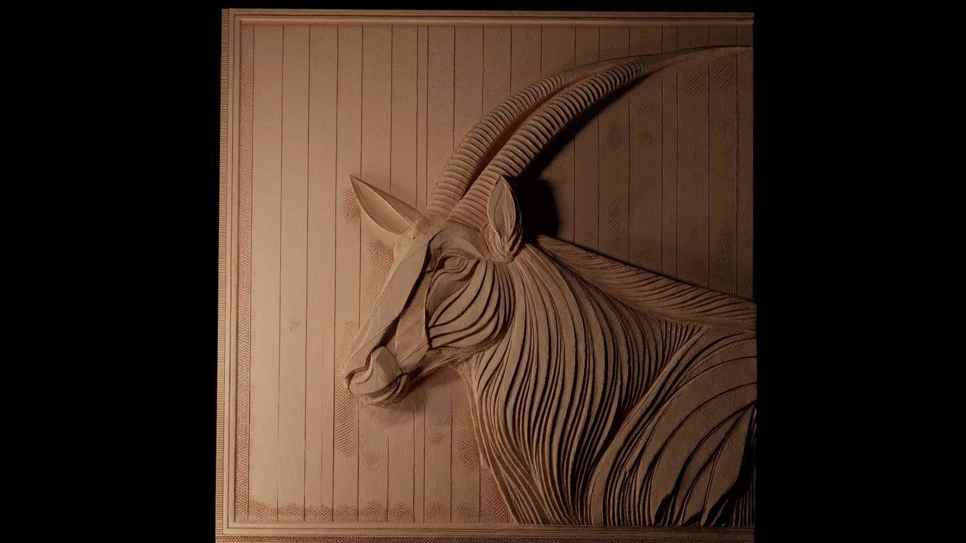 Oryx CNC 3d Print High Relief Sand Casting 3D print model_0