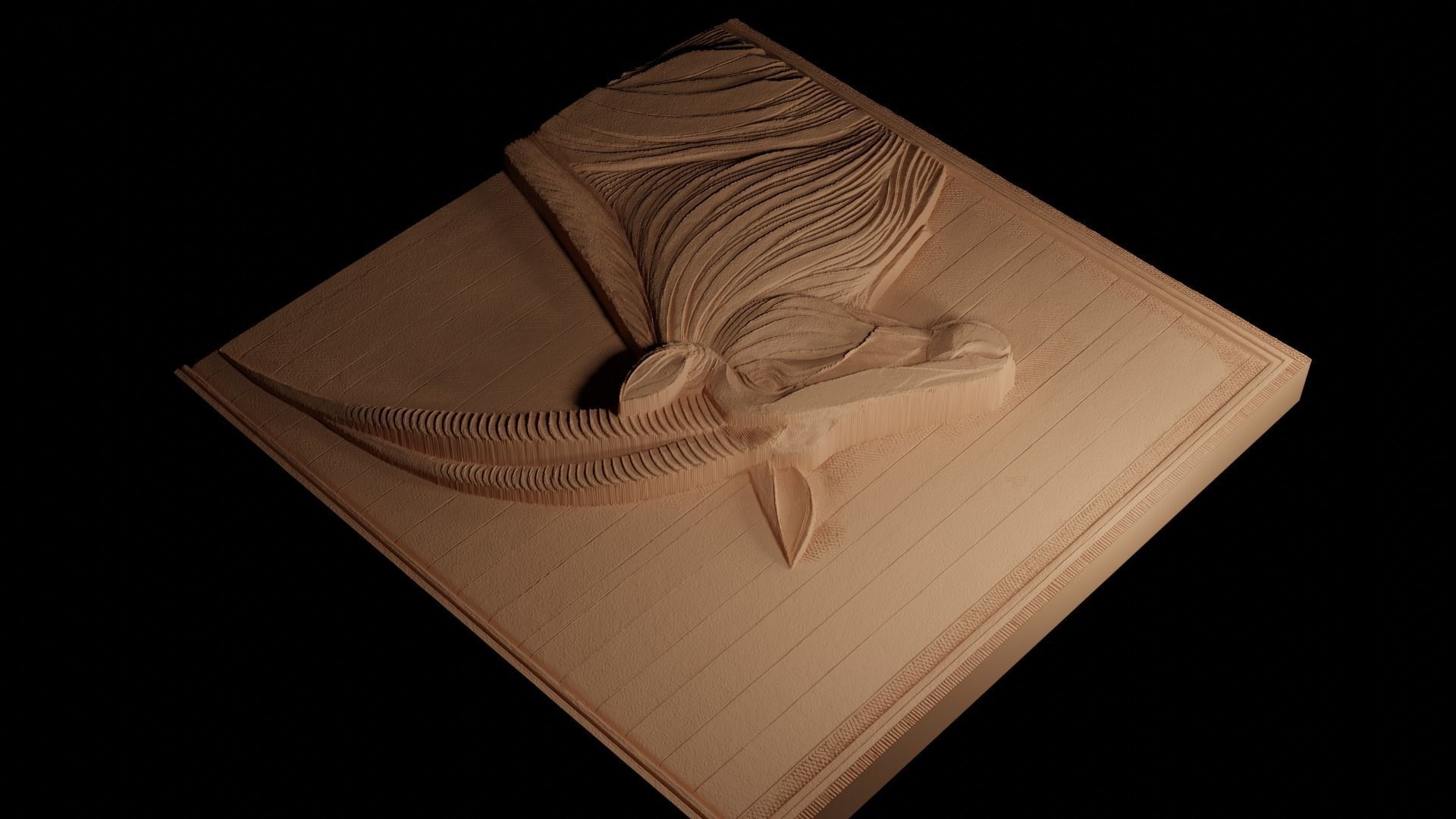 Oryx CNC 3d Print High Relief Sand Casting 3D print model_4