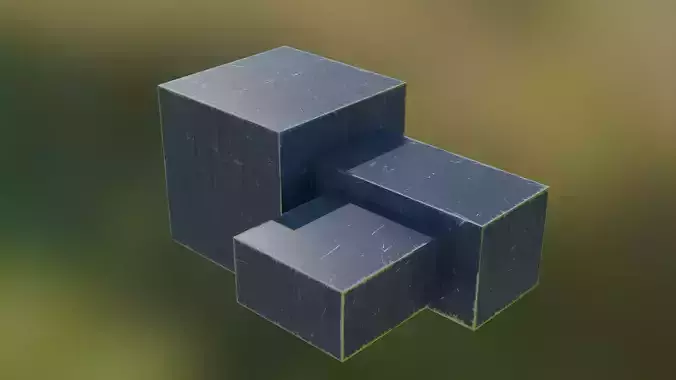 Blender  Procedural Metal Shader 3D model