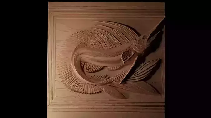 Oarfish CNC 3d Print High Relief Sand Casting