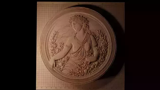 Nymph CNC 3d Print High Relief Sand Casting