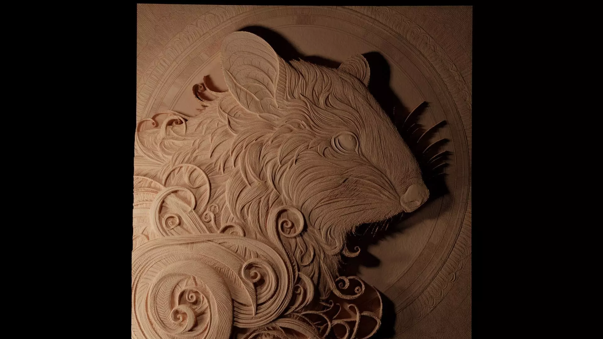 Numbat CNC 3d Print High Relief Sand Casting 3D print model_0