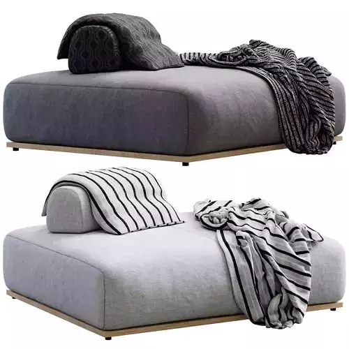 Chaise Longue Claud Open Air By Meridiani