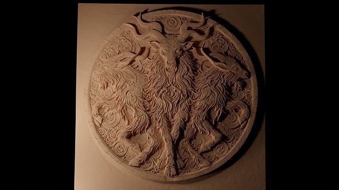 Nuckelavee CNC 3d Print High Relief Sand Casting 3D print model
