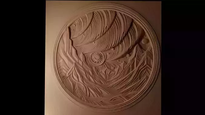 Northern Lights CNC 3d Print High Relief Sand Casting