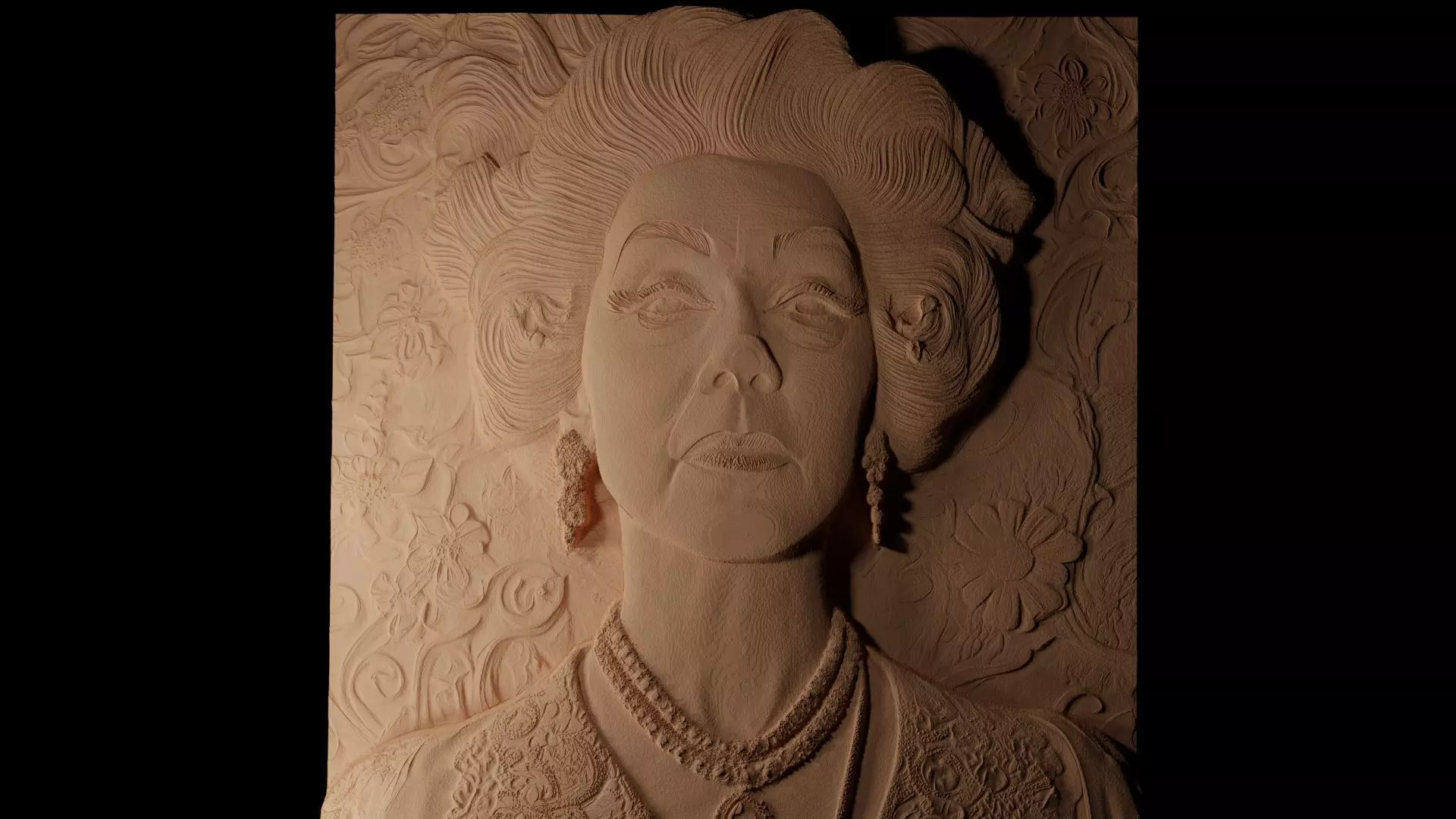 Norma Desmond CNC 3d Print High Relief Sand Casting 3D print model_0