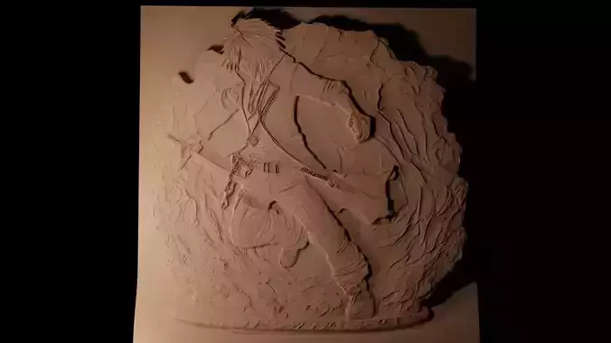 Noctis Final Fantasy CNC 3d Print High Relief Sand Casting