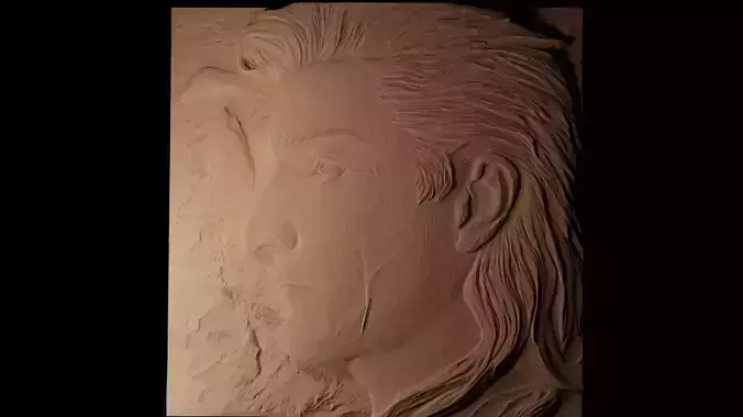 Neo The Matrix CNC 3d Print High Relief Sand Casting 3D print model