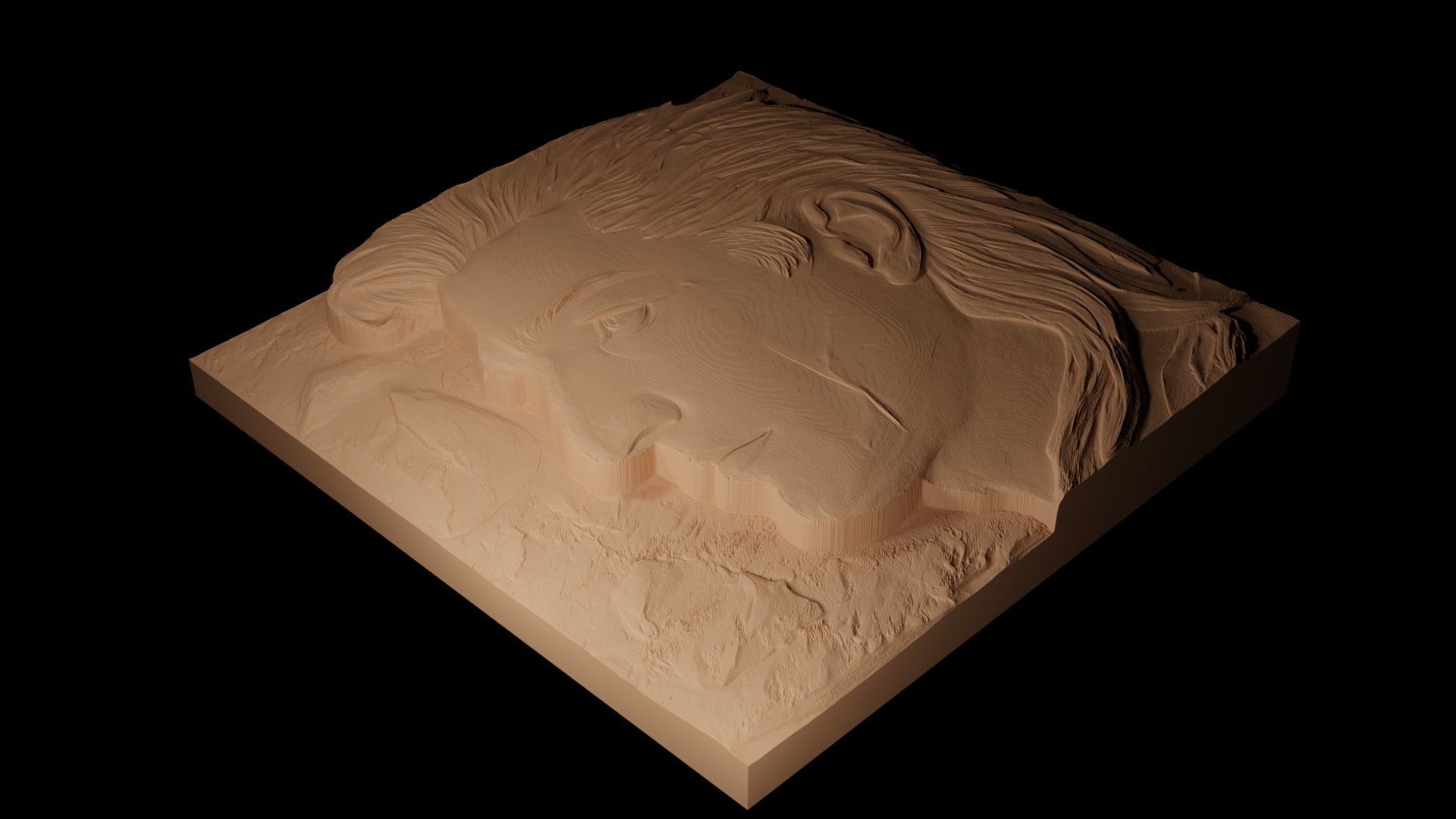 Neo The Matrix CNC 3d Print High Relief Sand Casting 3D print model_2