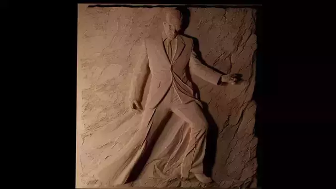 Neo The Matrix CNC 3d Print High Relief Sand Casting