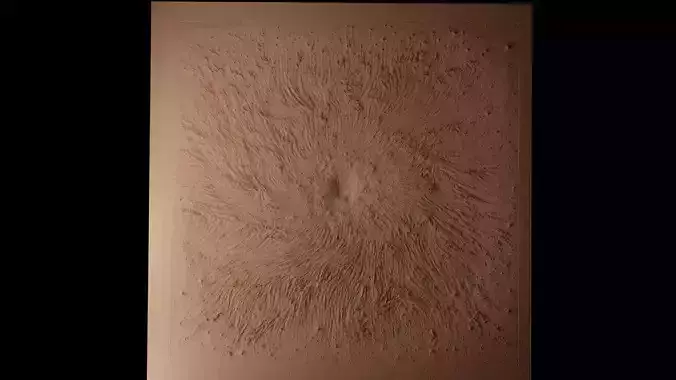 Nebula CNC 3d Print High Relief Sand Casting 3D print model