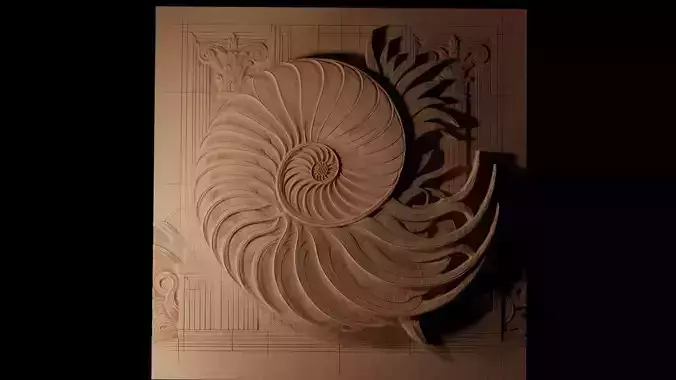 Nautilus CNC 3d Print High Relief Sand Casting