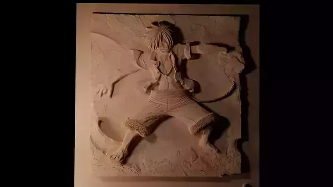 Monkey D Luffy CNC 3d Print High Relief Sand Casting