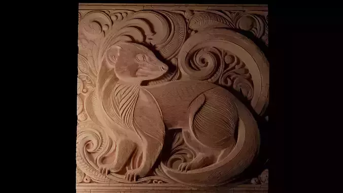 Mongoose CNC 3d Print High Relief Sand Casting 3D print model