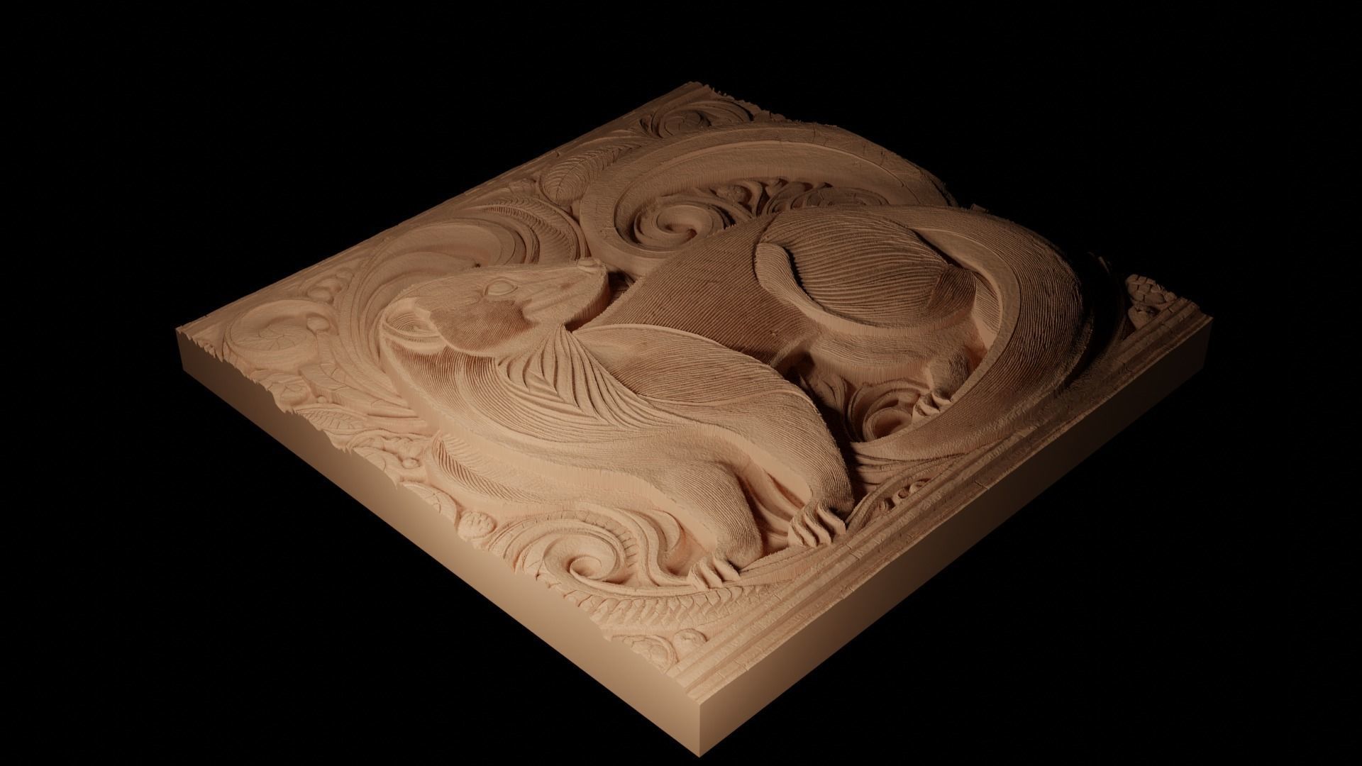 Mongoose CNC 3d Print High Relief Sand Casting 3D print model_2