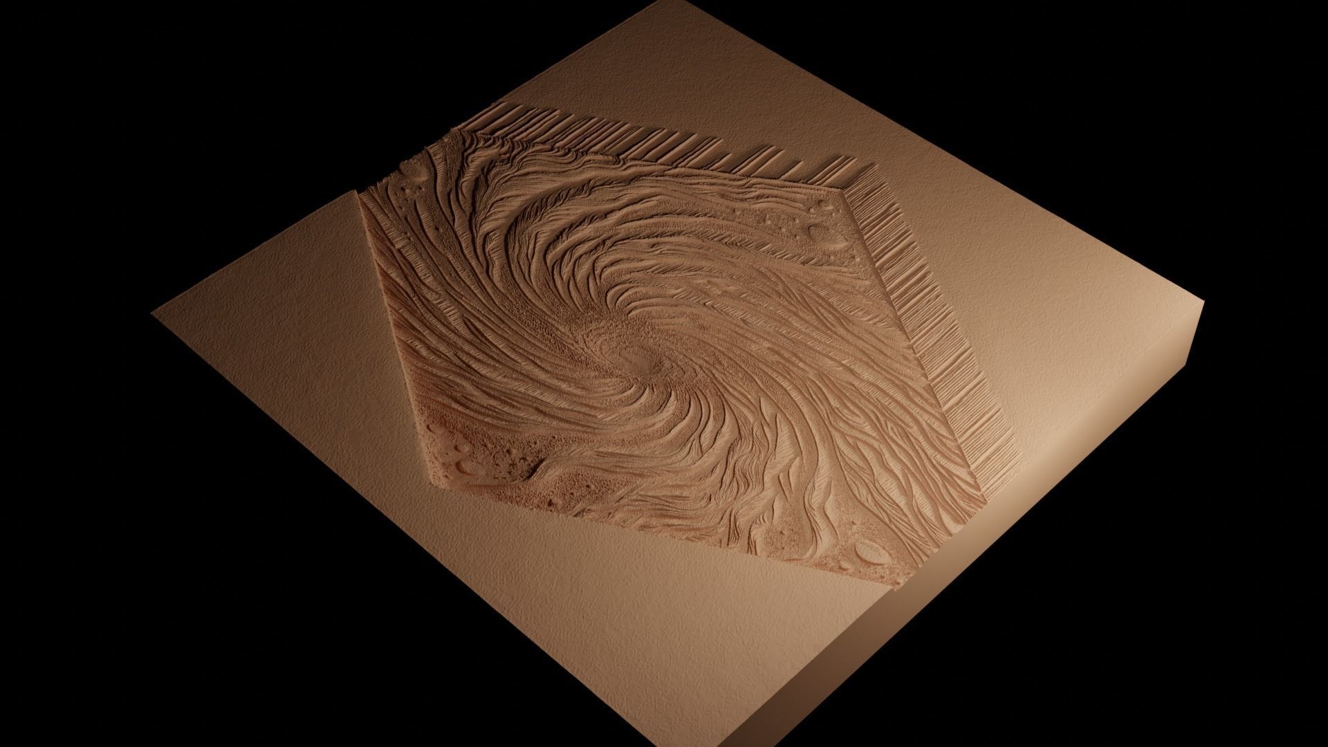 Milky Way CNC 3d Print High Relief Sand Casting 3D print model_4