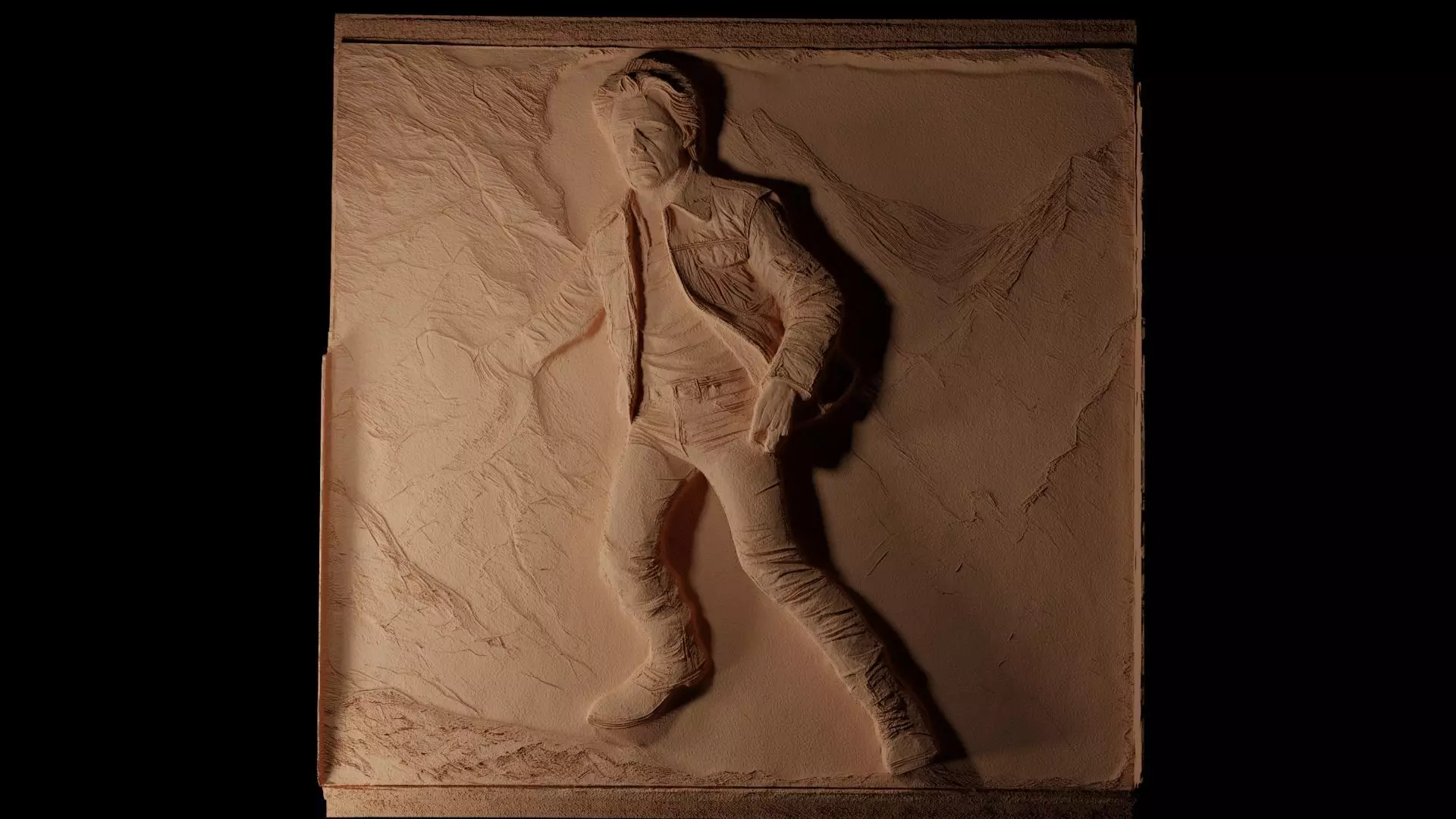 Marty McFly CNC 3d Print High Relief Sand Casting 3D print model_0