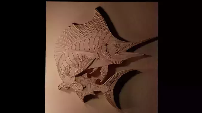 Marlin CNC 3d Print High Relief Sand Casting