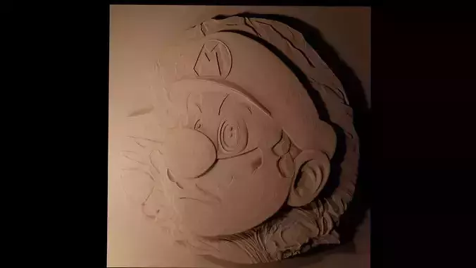 Mario CNC 3d Print High Relief Sand Casting