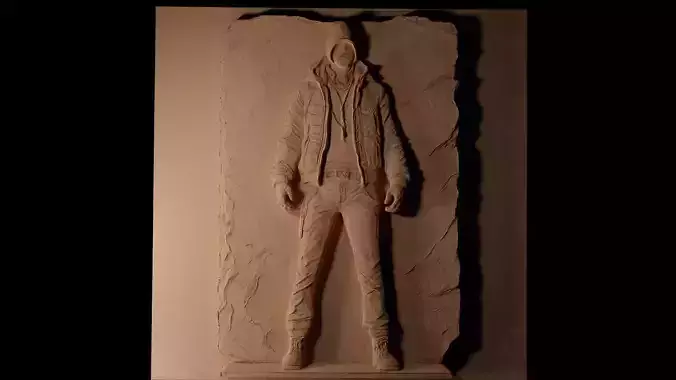 Marcus Holloway Watch Dogs CNC 3d Print High Relief Sand Casting 3D print model