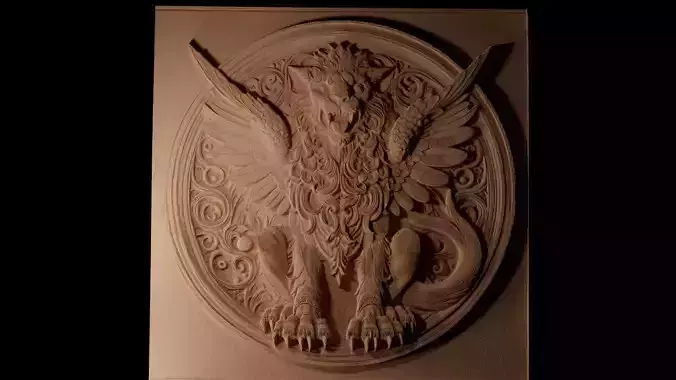 Manticore CNC 3d Print High Relief Sand Casting