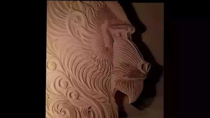 Mandrill CNC 3d Print High Relief Sand Casting