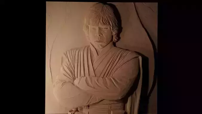 Luke Skywalker Star Wars CNC 3d Print High Relief Sand Casting