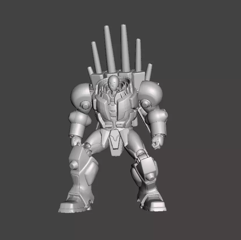 Metal knight One punch man 3D Model 3D print model