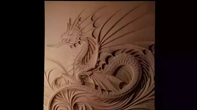 Leafy Sea Dragon CNC 3d Print High Relief Sand Casting