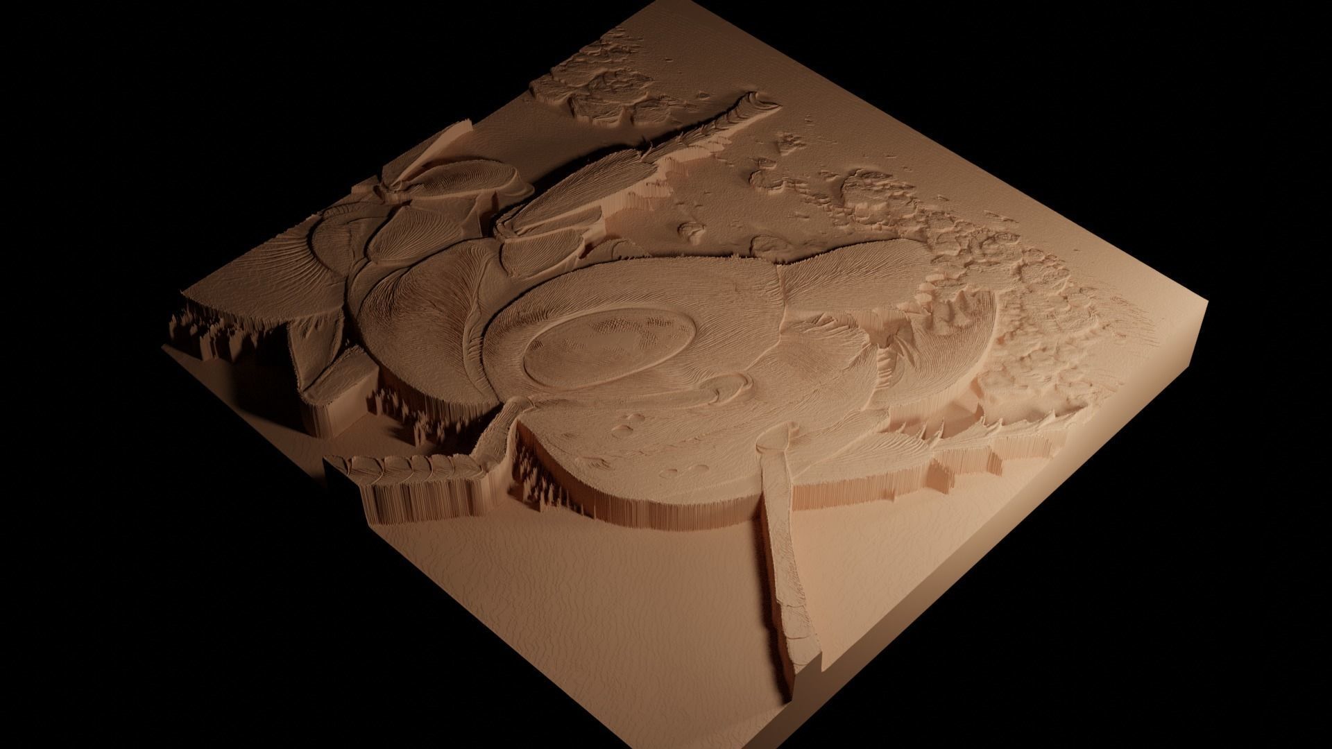 Leafcutter Ant CNC 3d Print High Relief Sand Casting 3D print model_4