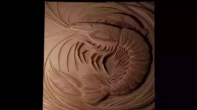 Krill CNC 3d Print High Relief Sand Casting