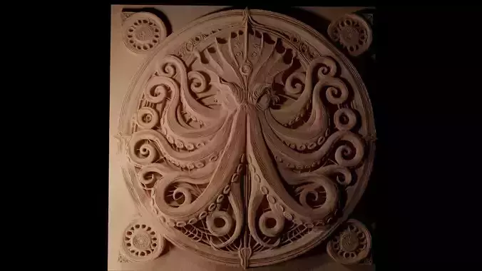 Kraken CNC 3d Print High Relief Sand Casting