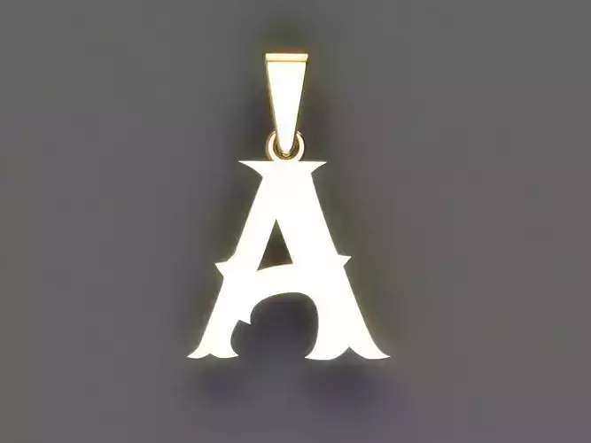 A alphabate pendant  