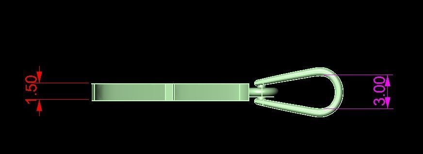 A alphabate pendant   3D print model_4