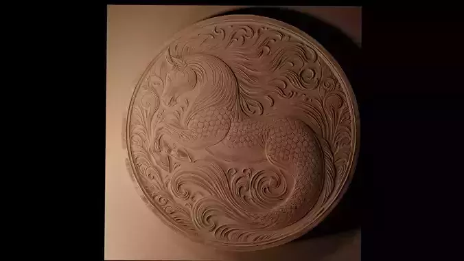 Kelpie CNC 3d Print High Relief Sand Casting