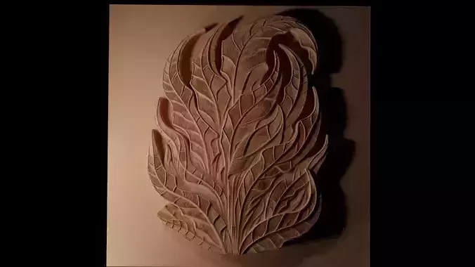 Kelp CNC 3d Print High Relief Sand Casting 3D print model