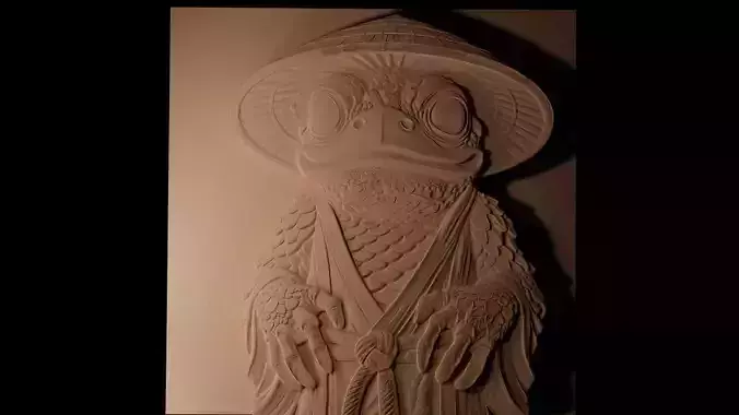 Kappa CNC 3d Print High Relief Sand Casting 3D print model