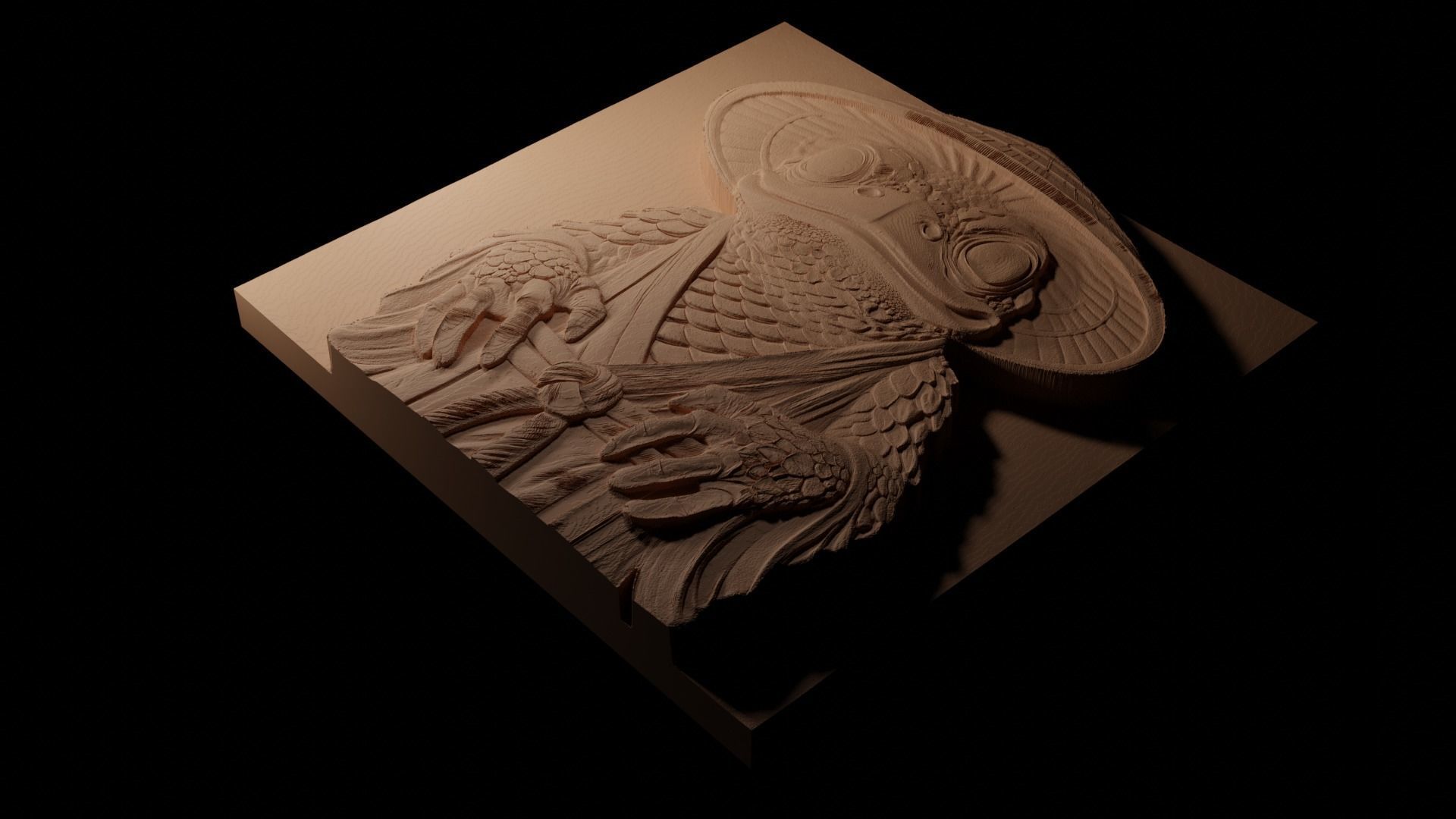 Kappa CNC 3d Print High Relief Sand Casting 3D print model_1