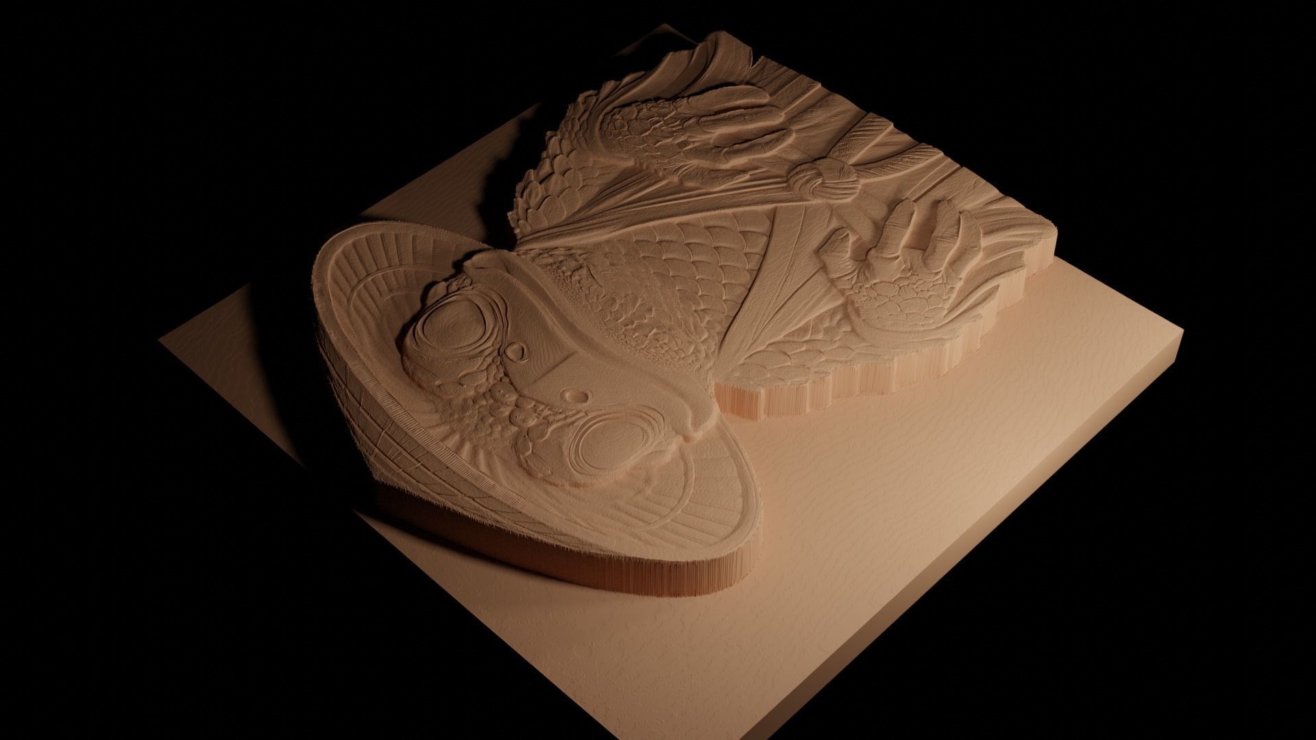 Kappa CNC 3d Print High Relief Sand Casting 3D print model_4