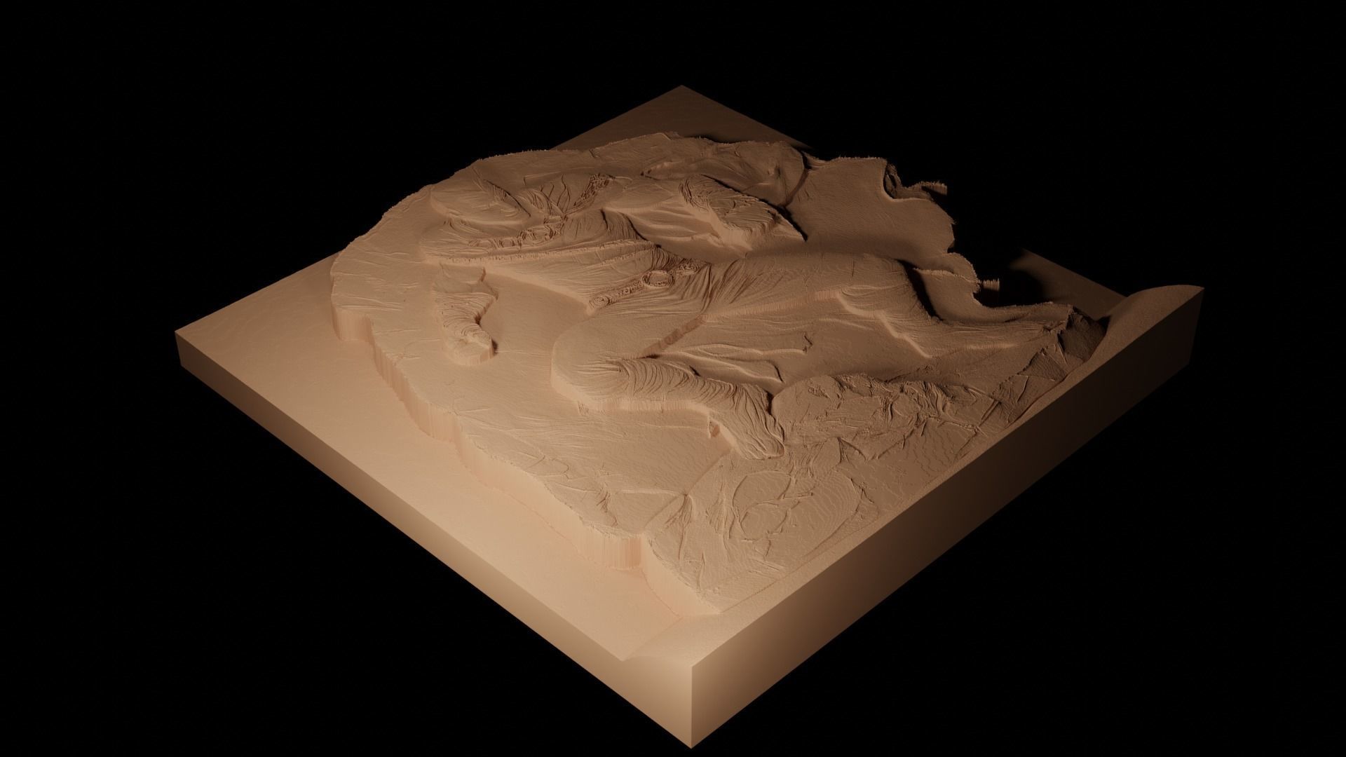 Kain Legacy of Kain CNC 3d Print High Relief Sand Casting 3D print model_2