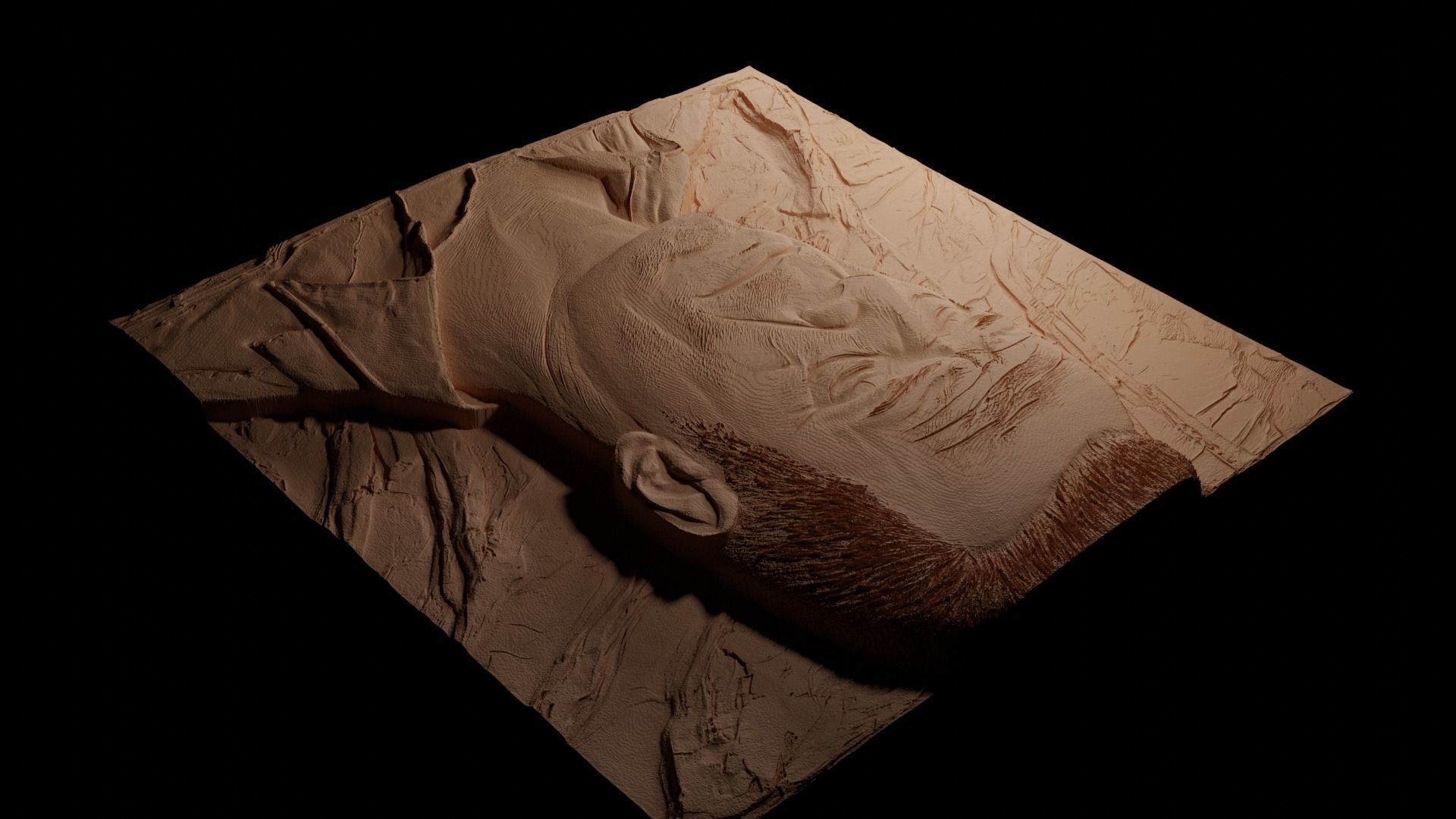 John McClane Die Hard CNC 3d Print High Relief Sand Casting 3D print model_3