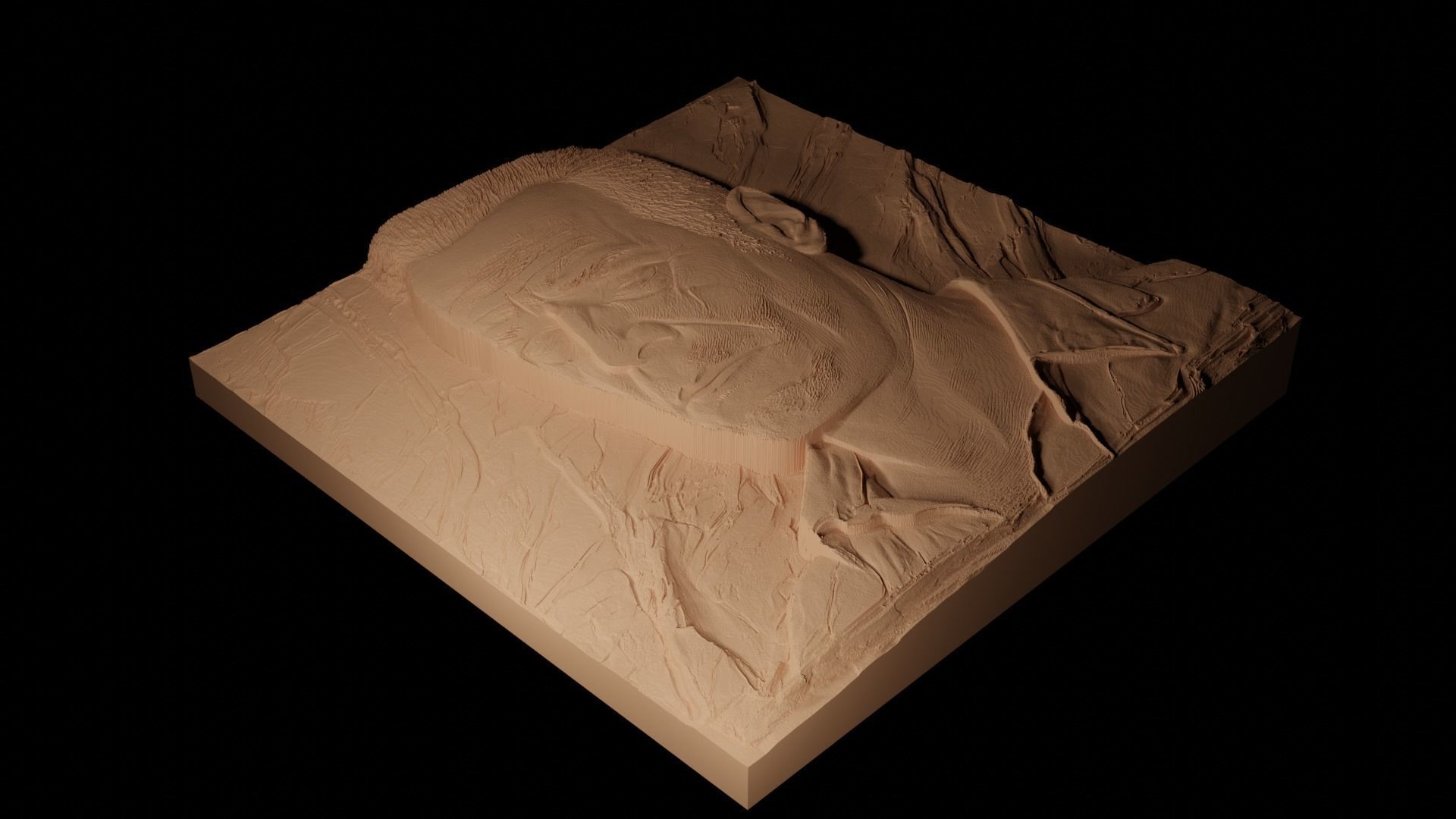 John McClane Die Hard CNC 3d Print High Relief Sand Casting 3D print model_2