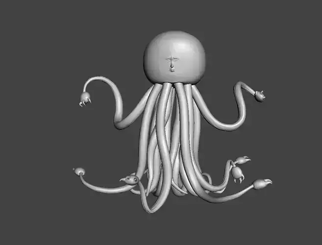 Octopus Claw Man 3D Model 3D print model