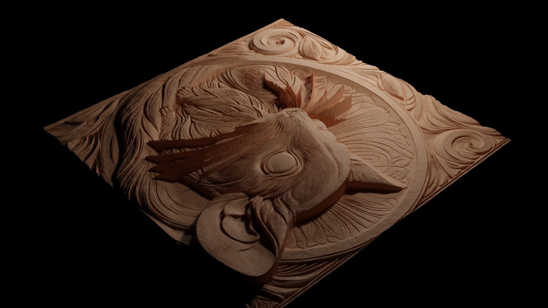 Jerboa CNC 3d Print High Relief Sand Casting 3D print model_3