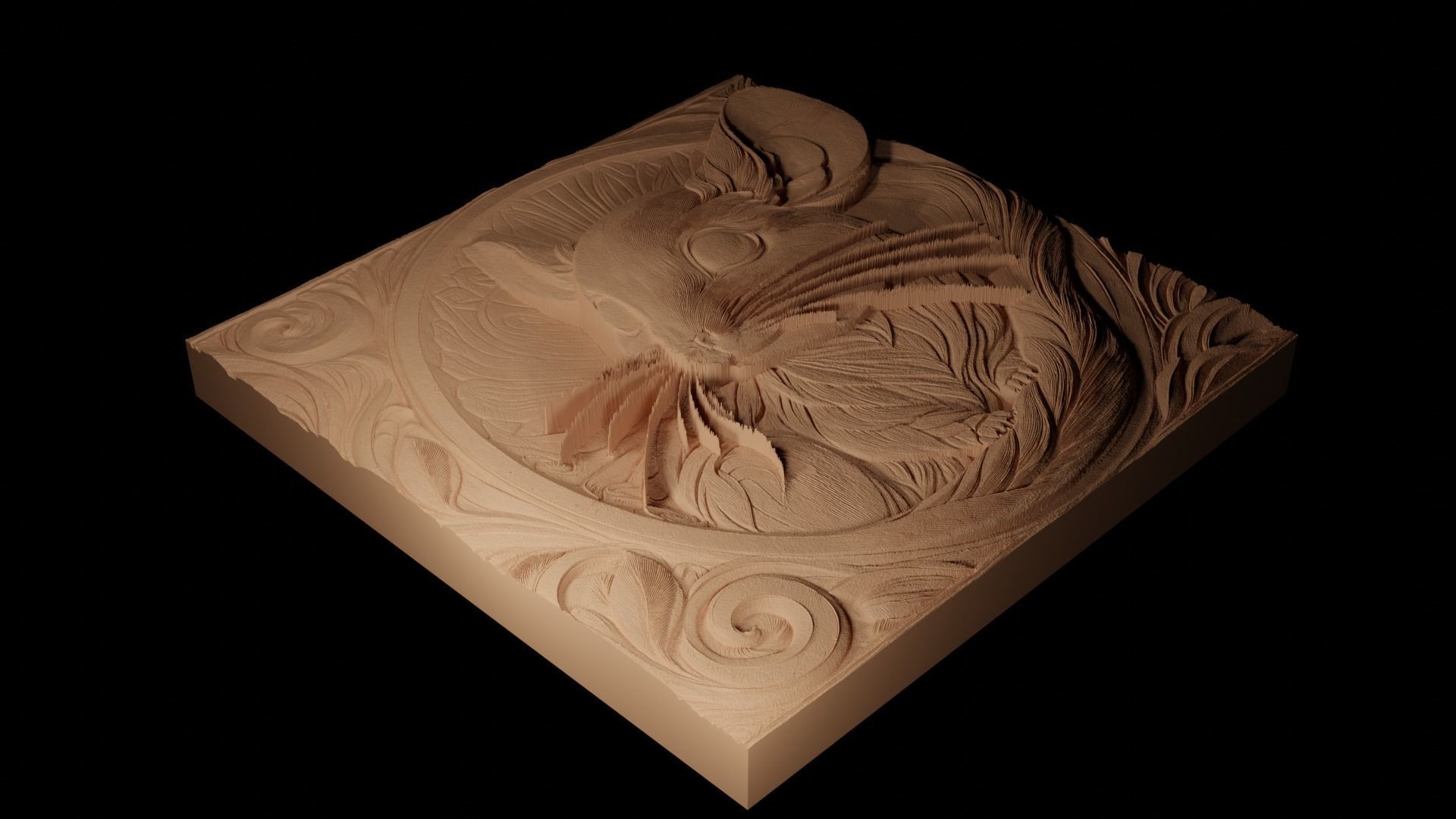 Jerboa CNC 3d Print High Relief Sand Casting 3D print model_2