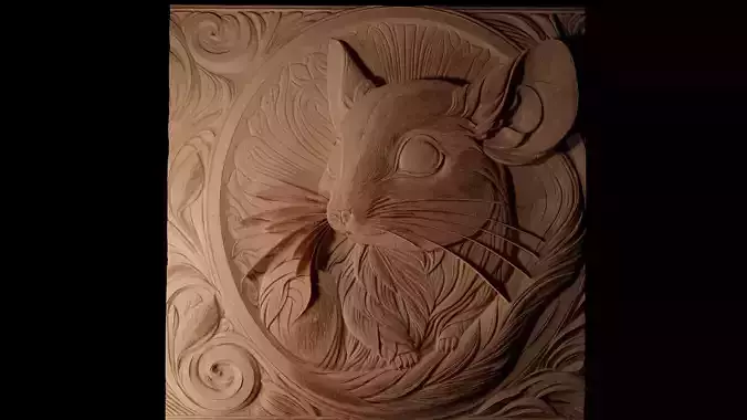 Jerboa CNC 3d Print High Relief Sand Casting 3D print model