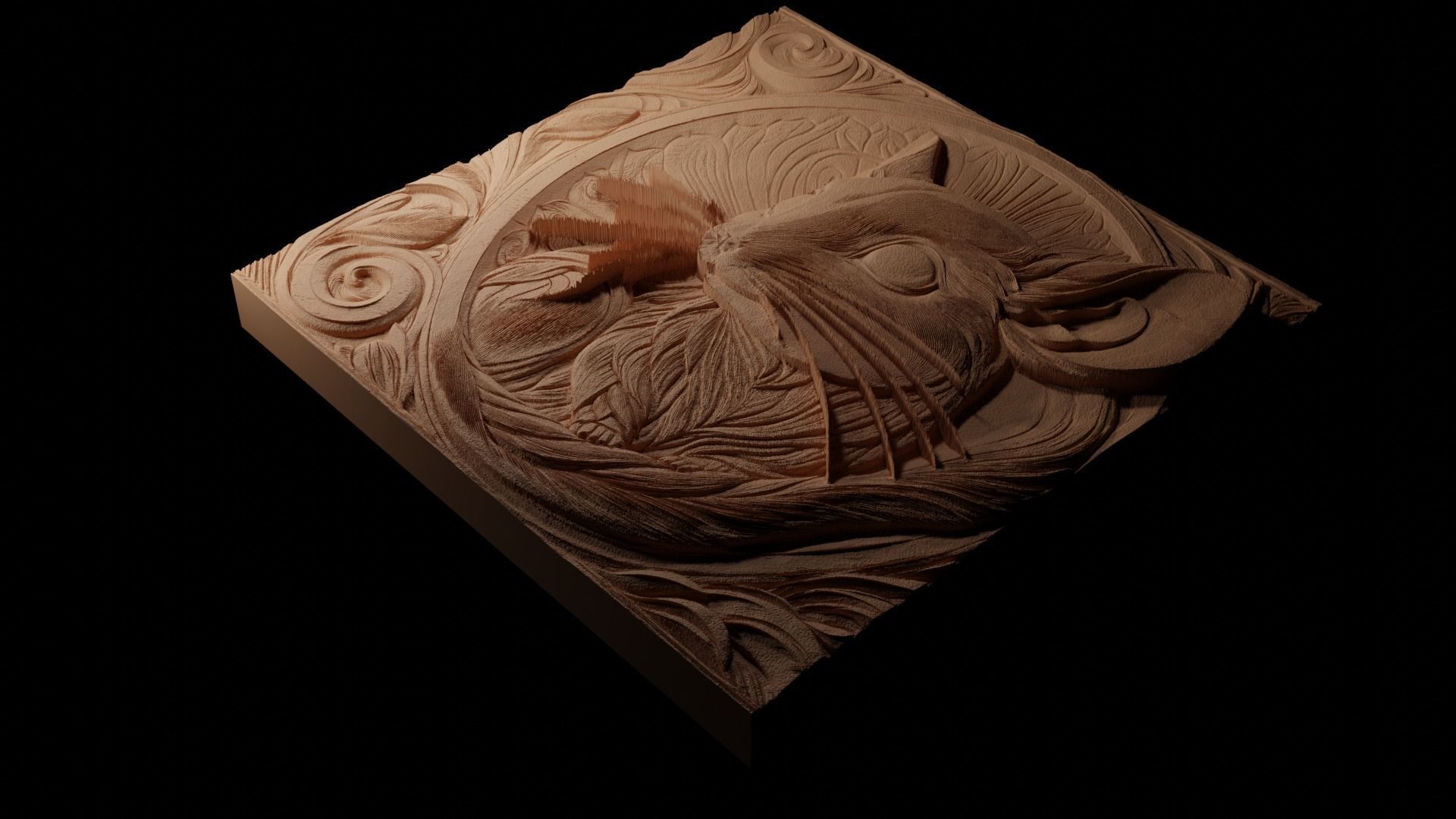 Jerboa CNC 3d Print High Relief Sand Casting 3D print model_1