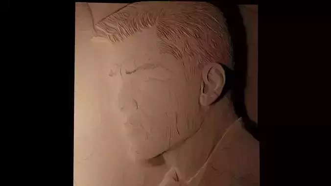 Jason Bourne CNC 3d Print High Relief Sand Casting